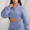 wteddy_crop_quarter_zip_5.webp Youngla Outerwear<W525-Teddy Crop Quarter Zip