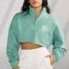 wteddy_crop_quarter_zip_7.webp Youngla Outerwear<W525-Teddy Crop Quarter Zip