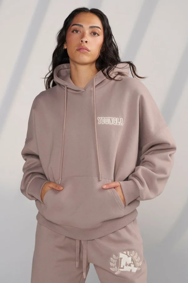 Youngla Outerwear<W524-Teddy Hoodie