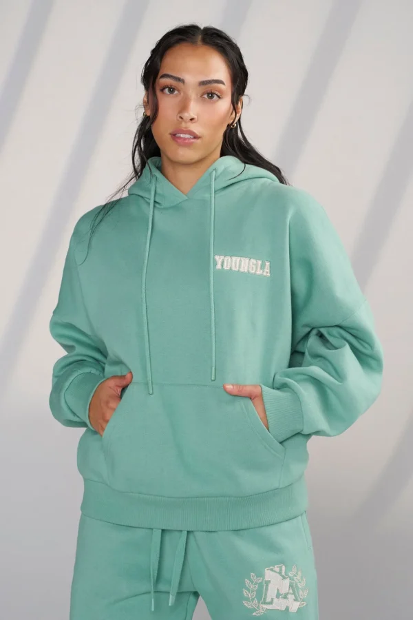 Youngla Outerwear<W524-Teddy Hoodie