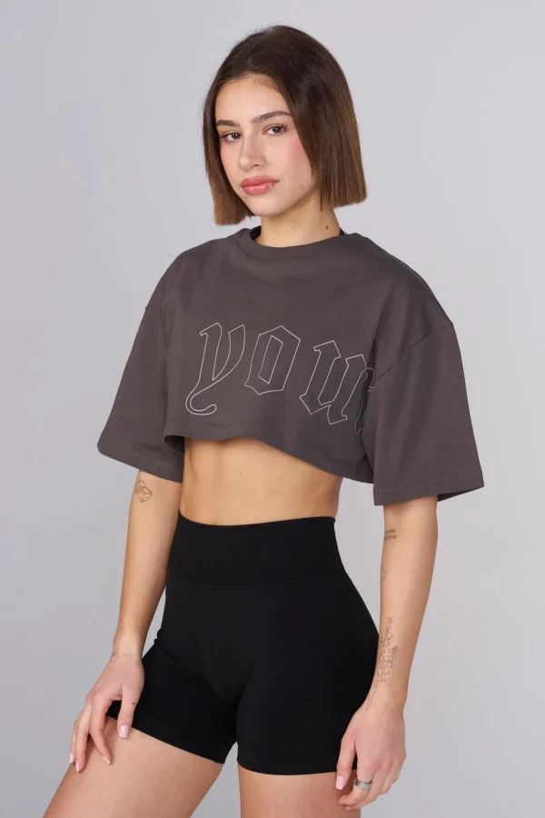 Youngla Tops<W436-Urban Crop Tee