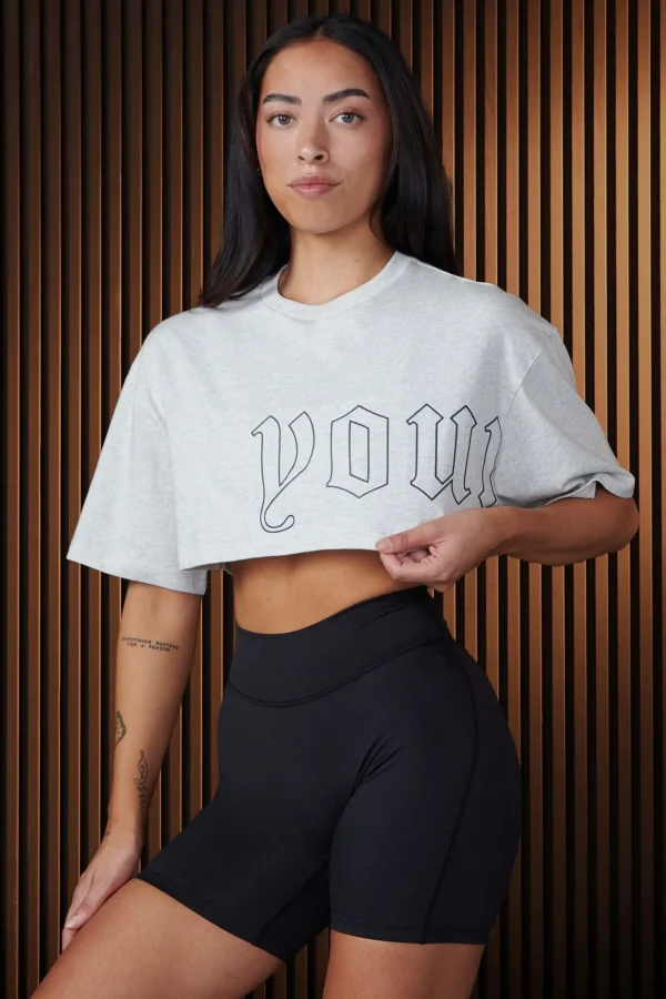 Youngla Tops<W436-Urban Crop Tee