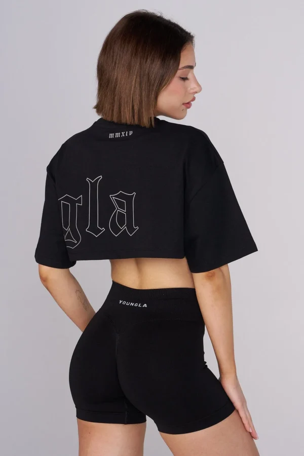 Youngla Tops<W436-Urban Crop Tee